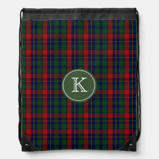 Clan Kilgour Tartan Plaid Monogram Backpack