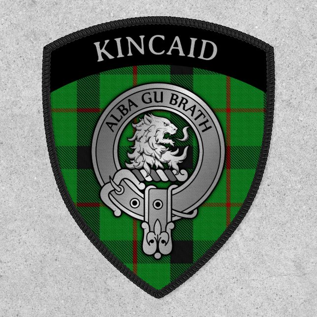 Clan Kincaid [EDIT] Tartan & Alba Gu Brath Crest Patch (Front)