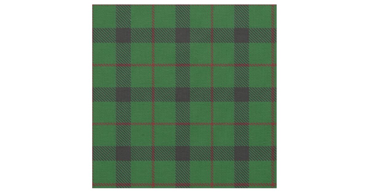 Clan Kincaid Scottish Tartan Plaid Fabric | Zazzle