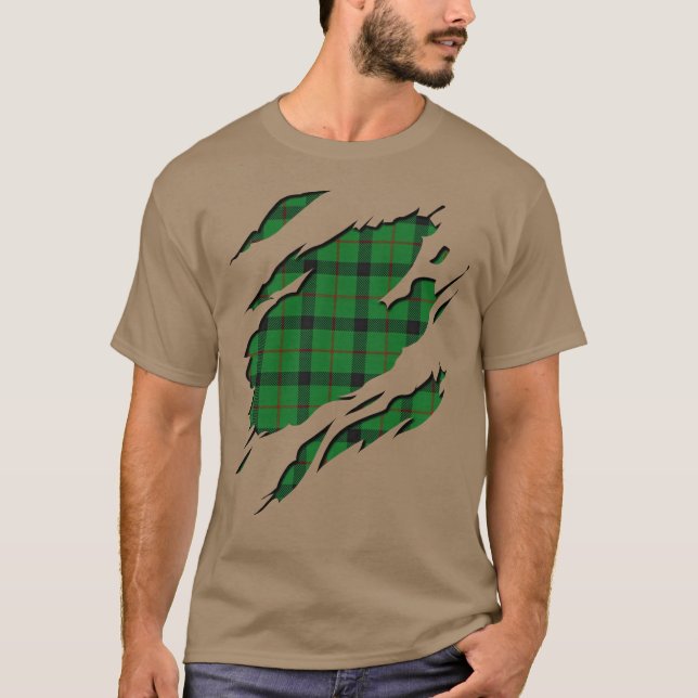 Clan Kincaid Tartan Plaid Effects T-Shirt (Front)