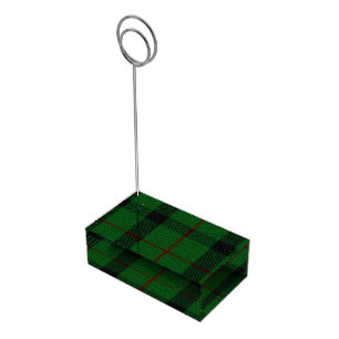 Clan Kincaid Tartan Plaid Table Card Holder