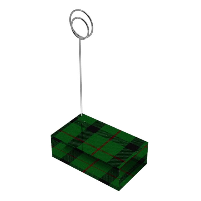 Clan Kincaid Tartan Plaid Table Card Holder (Corner)
