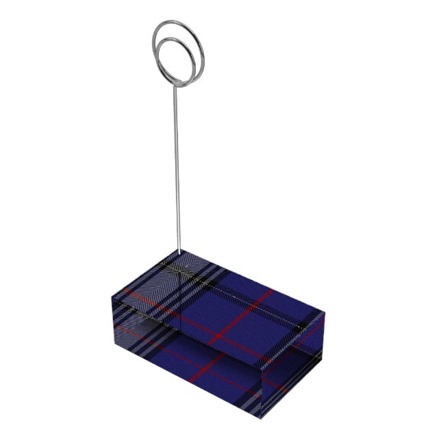 Clan Kinnaird Tartan Plaid Table Card Holder (Corner)