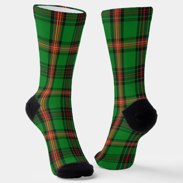 Clan Kinnear Tartan Socks (Angled)