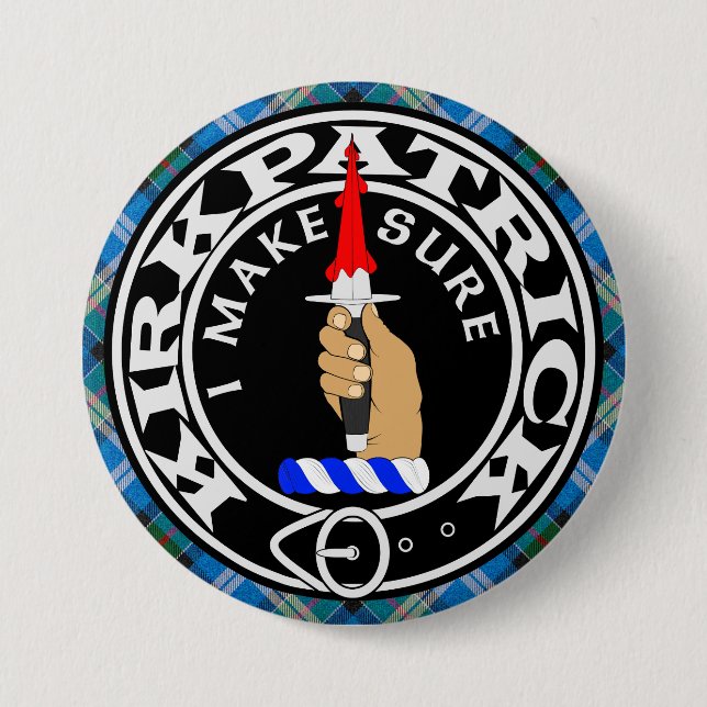CLAN KIRKPATRICK CREST BUTTON (Front)