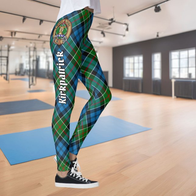 Clan Kirkpatrick Crest over Tartan Leggings (Creator Uploaded)
