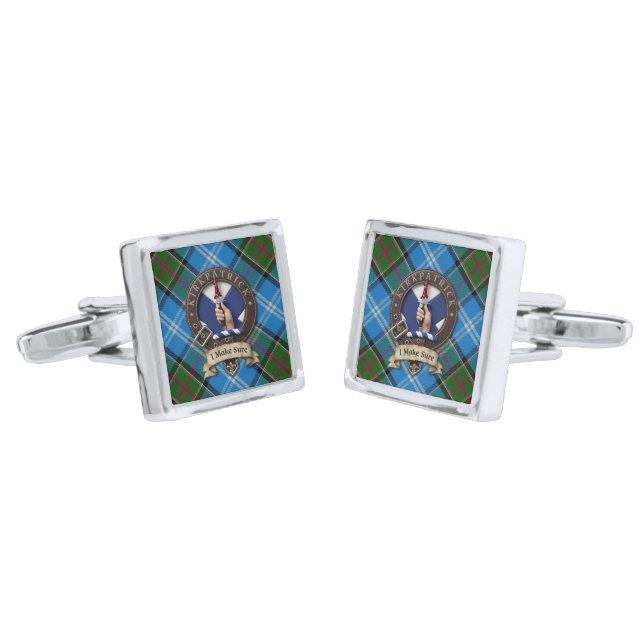Clan Kirkpatrick Cufflinks (Angled)