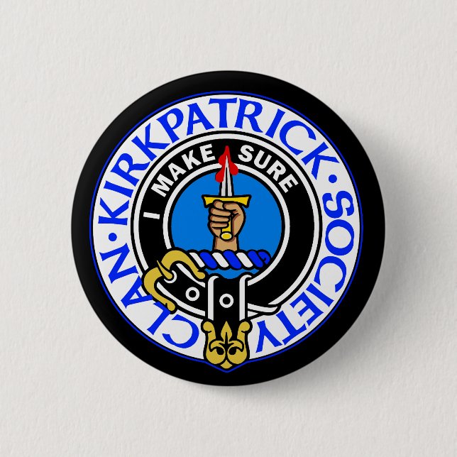 Clan Kirkpatrick Society badge Button (Front)