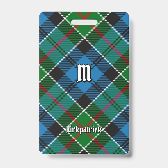 Clan Kirkpatrick Tartan Badge (Front)