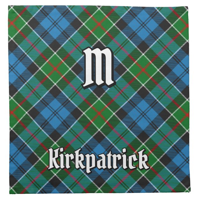Clan Kirkpatrick Tartan Cloth Napkin (Front)