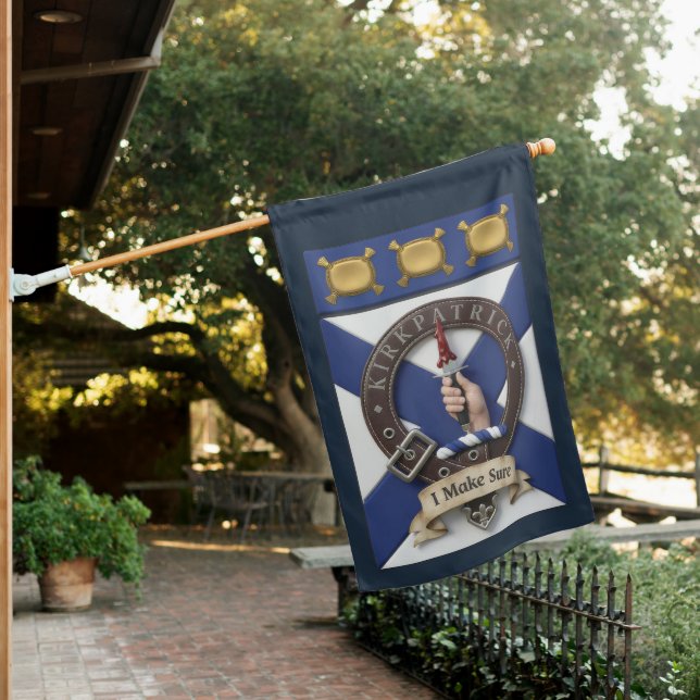 Clan Kirkpatrick Weatherproof Flag (In SItu)