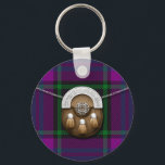 Clan Laird Tartan And Sporran Keychain<br><div class="desc">Scottish Clan Laird tartan with an image of a Celtic sporran on a chain. If you would like another tartan not shown here, please feel free to message me. Please provide the STA Reference number for the tartan pattern you would like if possible.</div>