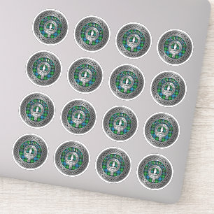 Clan Lamont Crest & Tartan Knot Sticker