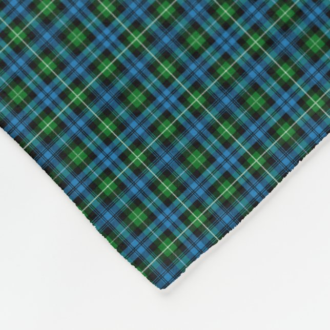 Clan Lamont Tartan Fleece Blanket (Corner)