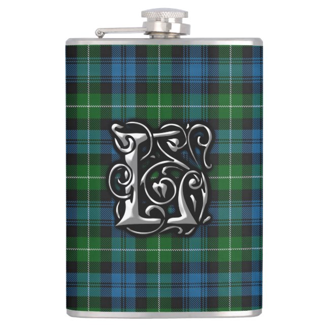 Clan Lamont Tartan Old Scotland Flask (Front)