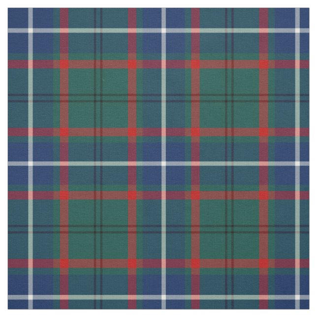 Clan Lee Tartan Fabric (Swatch)