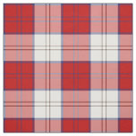 Clan Lennox Dress Tartan Red and White Plaid Fabric