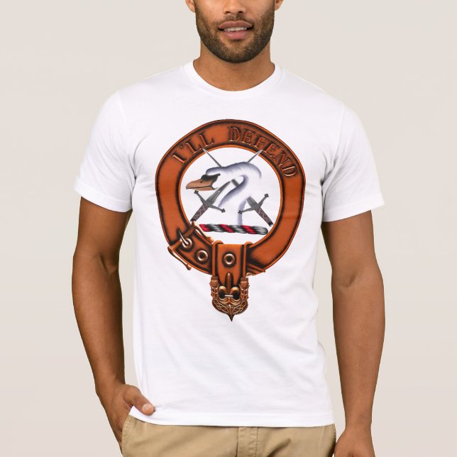 Clan Lennox Family Crest and Targe T-Shirt (Front)