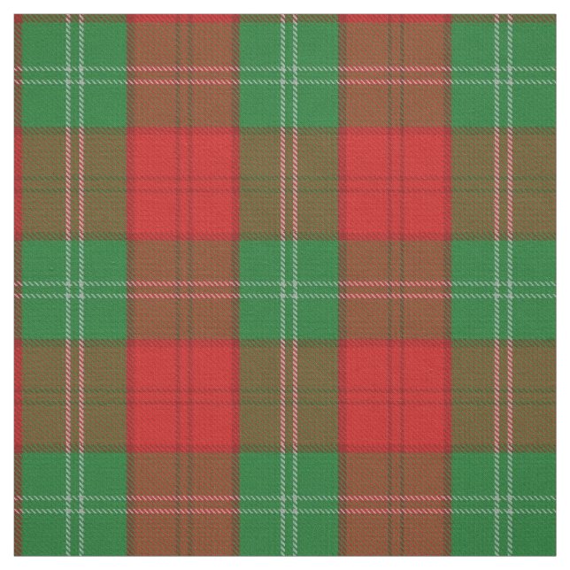 Clan Lennox Scottish Tartan Plaid Fabric (Swatch)