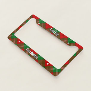 Clan Lennox Tartan License Plate Frame