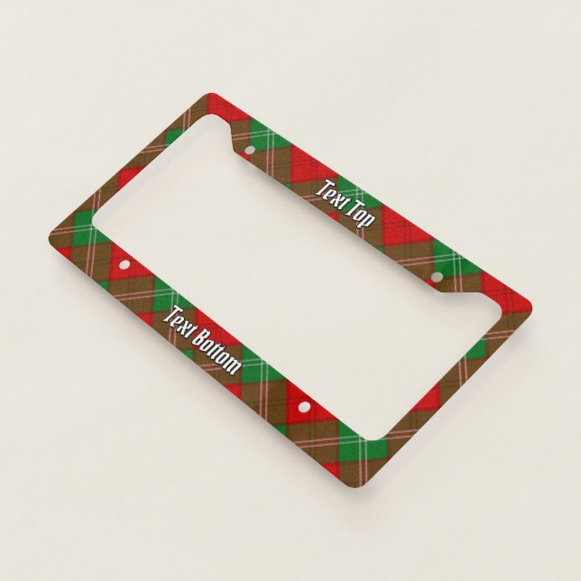 Clan Lennox Tartan License Plate Frame (3/4)