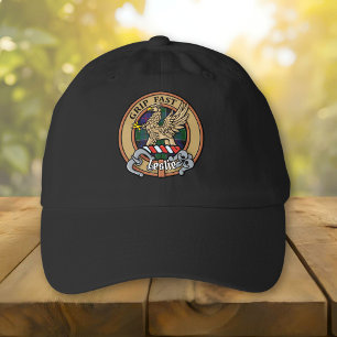Clan Leslie Crest over Hunting Tartan Hat