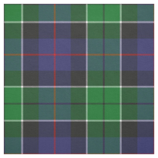 Clan Leslie Hunting Tartan Fabric (Swatch)