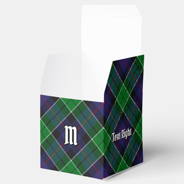 Clan Leslie Hunting Tartan Favor Boxes (Opened)