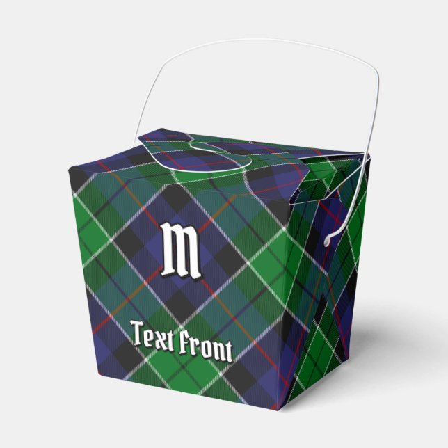 Clan Leslie Hunting Tartan Favor Boxes (Front Side)