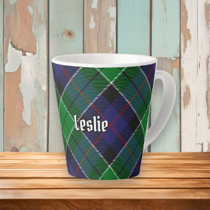 Clan Leslie Hunting Tartan Latte Mug
