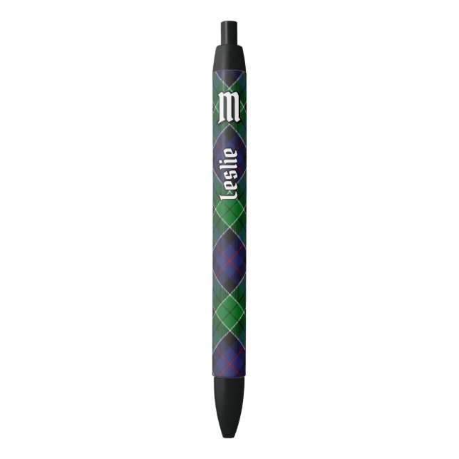 Clan Leslie Hunting Tartan Pen (Front Vertical)
