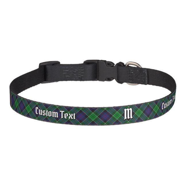Clan Leslie Hunting Tartan Pet Collar (Front)