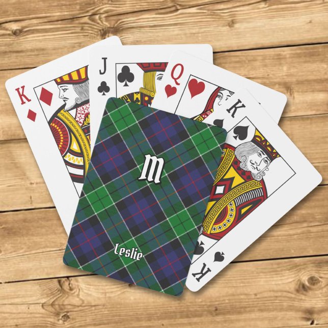 Clan Leslie Hunting Tartan Poker Cards (Creator Uploaded)