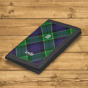 Clan Leslie Hunting Tartan Trifold Wallet