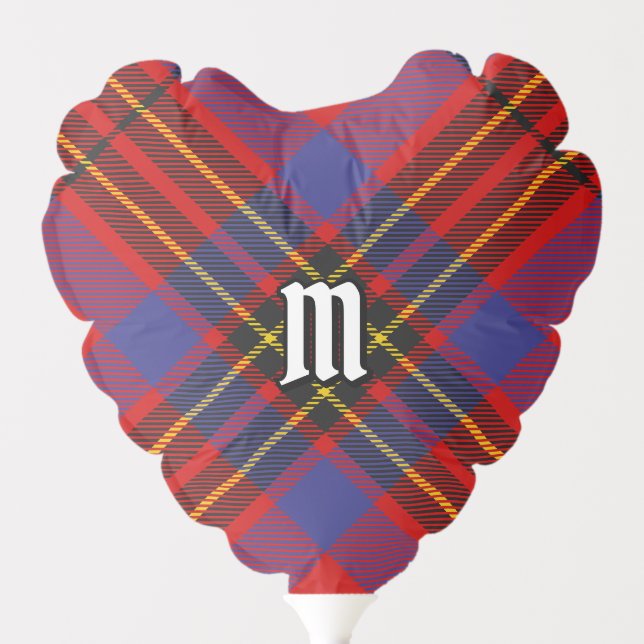 Clan Leslie Red Tartan Balloon (Front)