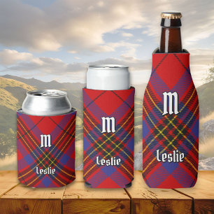 Clan Leslie Red Tartan Bottle Cooler