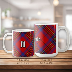 Clan Leslie Red Tartan Coffee Mug