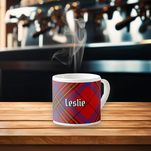 Clan Leslie Red Tartan Espresso Cup