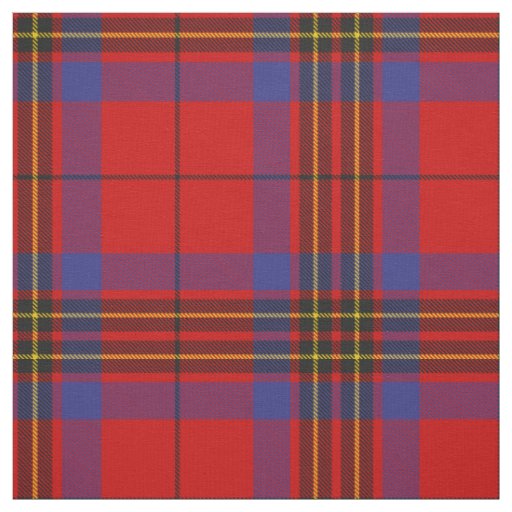 Clan Leslie Red Tartan Fabric