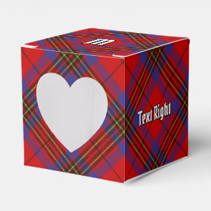 Clan Leslie Red Tartan Favor Boxes
