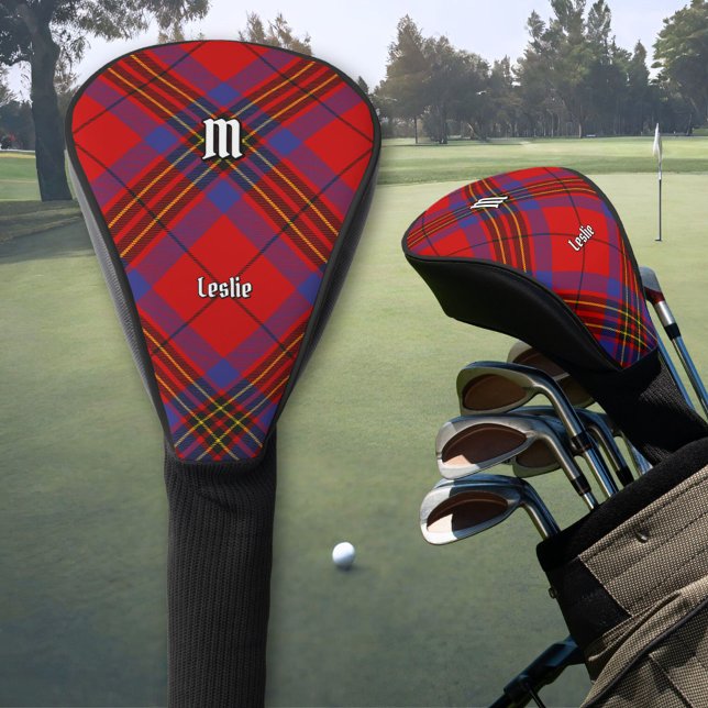 Clan Leslie Red Tartan Golf Head Cover (Creator Uploaded)