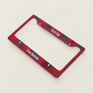 Clan Leslie Red Tartan License Plate Frame