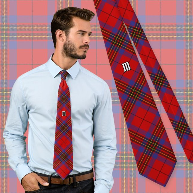 Clan Leslie Red Tartan Neck Tie (Creator Uploaded)