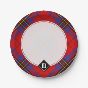 Clan Leslie Red Tartan Paper Plates