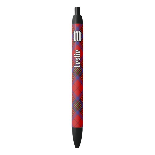 Clan Leslie Red Tartan Pen (Front Vertical)