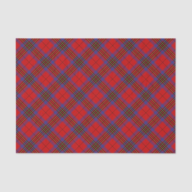 Clan Leslie Red Tartan Tissue Paper (Front)