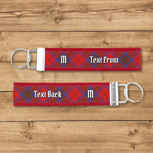 Clan Leslie Red Tartan Wrist Keychain