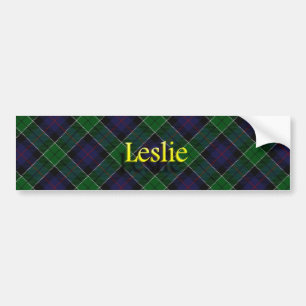 Clan Leslie Scottish Tartan Bumper Sticker