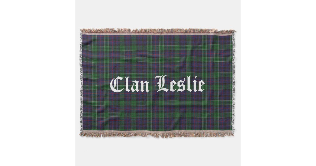 Leslie Modern Tartan Crest Blanket Wave Style