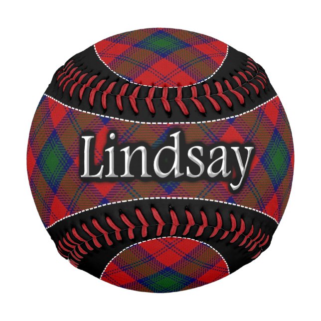 Clan Lindsay Scottish Dream Tartan Baseball (Front)